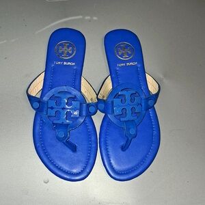 Tory Burch Evening Sky Blue Millers  Sandals Flip Flops